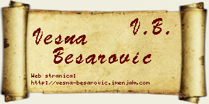 Vesna Besarović vizit kartica